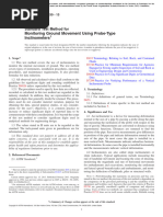 Monitoring Ground Movement Using Probe-Type Inclinometers: Standard Test Method For