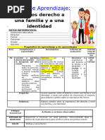 6º Grado Dia 5 Ps. Tenemos Derecho A Una Familia y A Una Identidad