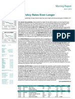 Low Policy Rates Even Longer: Morning Report