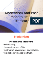 Modernism and Post Modernism in Literature