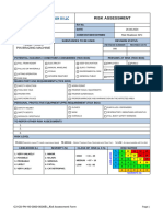 Cathodic Protection Risk Assessment Form