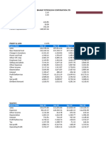 Financial Model Projection For Airtel