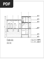 Corte A-A: Recepcion Corredor