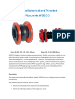 Flanged Spherical and Threaded Pipe Joints WEICCO