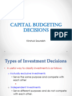 Capital Budgeting Decisions AU