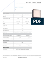 Dual Band - Microcell Antenna - V-Pol - 80° / 94° - 6.9 / 6.9 Dbi