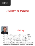 2 History of Python