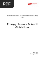 Toolkit Energy Audit Survey Guidelines