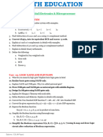 De & M Model Questions