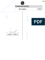 Wave Optics - DPP 02 - Parishram 2024