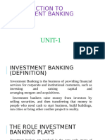 Investment Banking