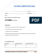 Biology pp1 PREDICTION