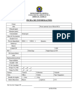 Ficha de Informações: Ministério Da Defesa