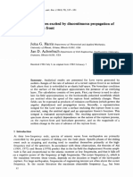 Love Waves Excited by Discontinuous Propagation of A Rupture Front