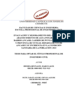 Evaluacion Del Sistema de Abastecimiento de Agua Potable Incidencia de La Condicion Sanitaria Huerta Reynalte Marco Alex