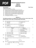 1st Pre Board Class XII Chemistry 2024-25 Finalised Word Document