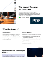 The Law of Agency An Overview