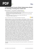 Algorithms: A Novel Hybrid Genetic-Whale Optimization Model For Ontology Learning From Arabic Text