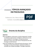 Tópicos Avançados em Psicologia