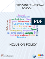 SIS Inclusion Policy