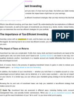 A Guide To Tax-Efficient Investing