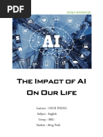 The Impact AI On Our Life Book