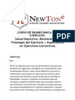 Curso de Biomecã Nica, Salud Deportiva y Cinesiologã A Del Ejercicio 2024-2