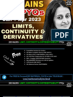 Limit, Continuity & Differentiability - JEE (Main) - 2024