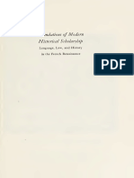 Foundations of Modern Historical Scholarship: Language, Law, and History