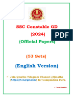 SSC GD Constable 2024 English (53 Sets) by Team Qmaths