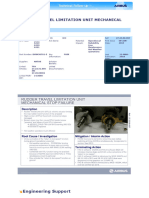 Rudder Travel Limitation Unit Mechanical Stop Failure