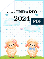 CALENDÁRIO 2024 - OVELHINHAS CANDY @sabrinasilva - Arte