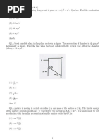 Physics Revision Test - 2