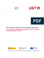 Interfaces de Programacion de Robots Colaborativos. Acceso y Preparacion Del Entorno