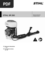 Hoja de Suguridad Stihl SR 200