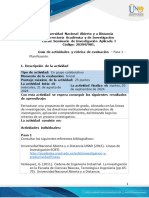 Guia de Actividades y Rúbrica de Evaluación - Fase 1 - Planificación