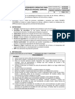 PROCEDIMIENTO DE LIMPIEZA DE OFICINAS y BAÑOS