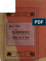 La Antigüedad de La Sifilis en El Perú. Por: Julio C. Tello