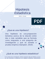 Hipotesis Estadistica