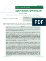 Impact of Clinicoepimiological Characteristics on the Outcome of Neo Adjuvant Concurrent Chemo Radiation in Locally Advanced Rectal Cancer Patients