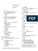 Soal Latihan Bahasa Inggris Conversation