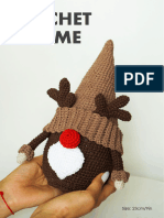 Reindeer Gnome Crochet Pattern CROCHETGNOME