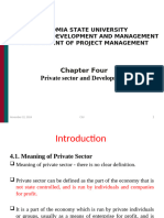 Chapter Four (Private Sector and Development)