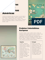 As Primeiras Iniciativas Coloniais Nas Americas