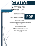 ENSAYO Procedimiento Administrativo de Ejecución