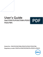 Dell p2217 Monitor - Users Guide - en Us