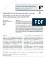 Zafri, Niaz, Asif Khan, Shaila Jamal, and Bhuiyan Alam - Risk Perceptions of COVID-19 Transmission in Different Travel Modes