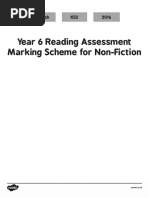 Reading Assessment Mark Scheme Non Fiction