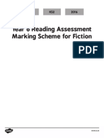 Reading Assessment Mark Scheme Fiction