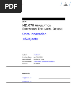 MD070 Application Extensions Technical Design